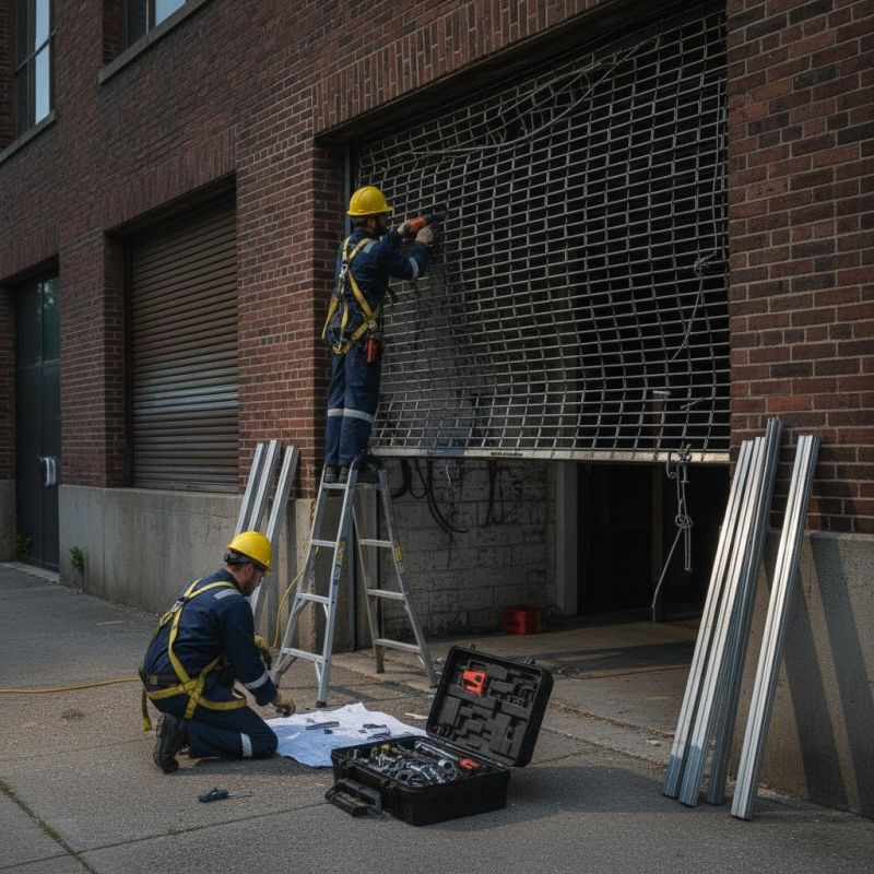 Local Security Grille Installation pros at work